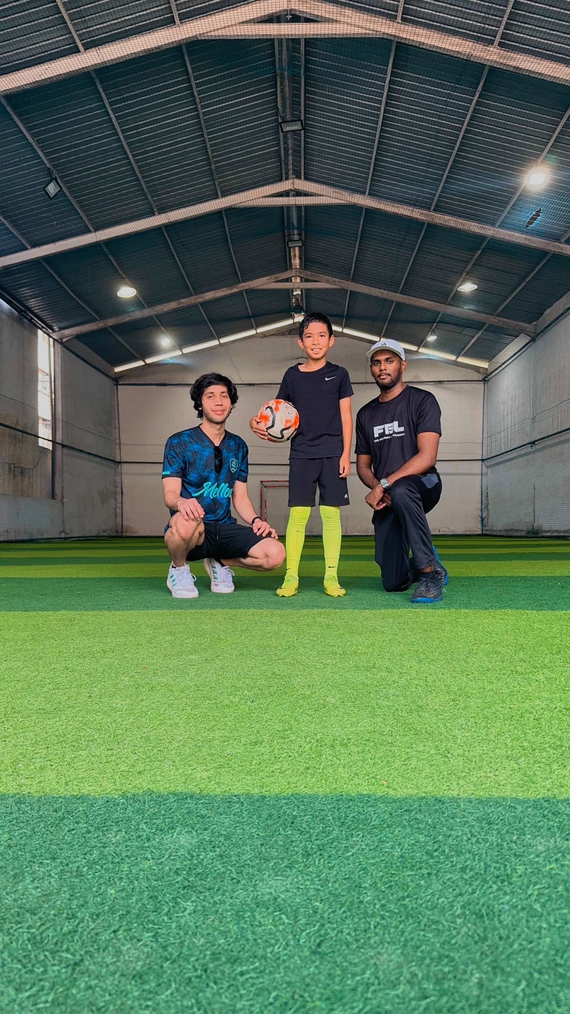 Football Lab coaches and players